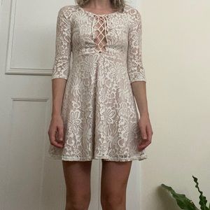 White lace dress